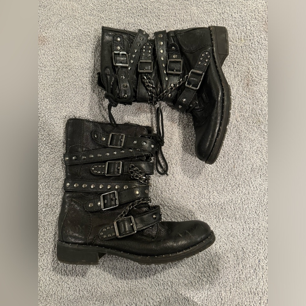 Bcbg Combat Boots With Studs - image 1